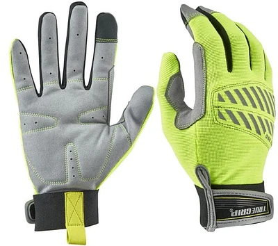 True Grip - High Visibility Safety Pro Gloves - Large