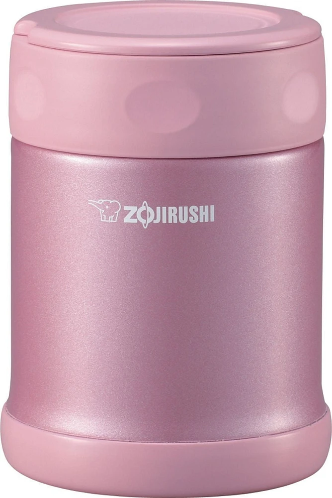 Zojirushi Vacuum Insulated Stainless Steel 12 Oz. Food Jar, Shiny Pink