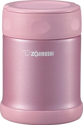 Zojirushi Vacuum Insulated Stainless Steel 12 Oz. Food Jar, Shiny Pink