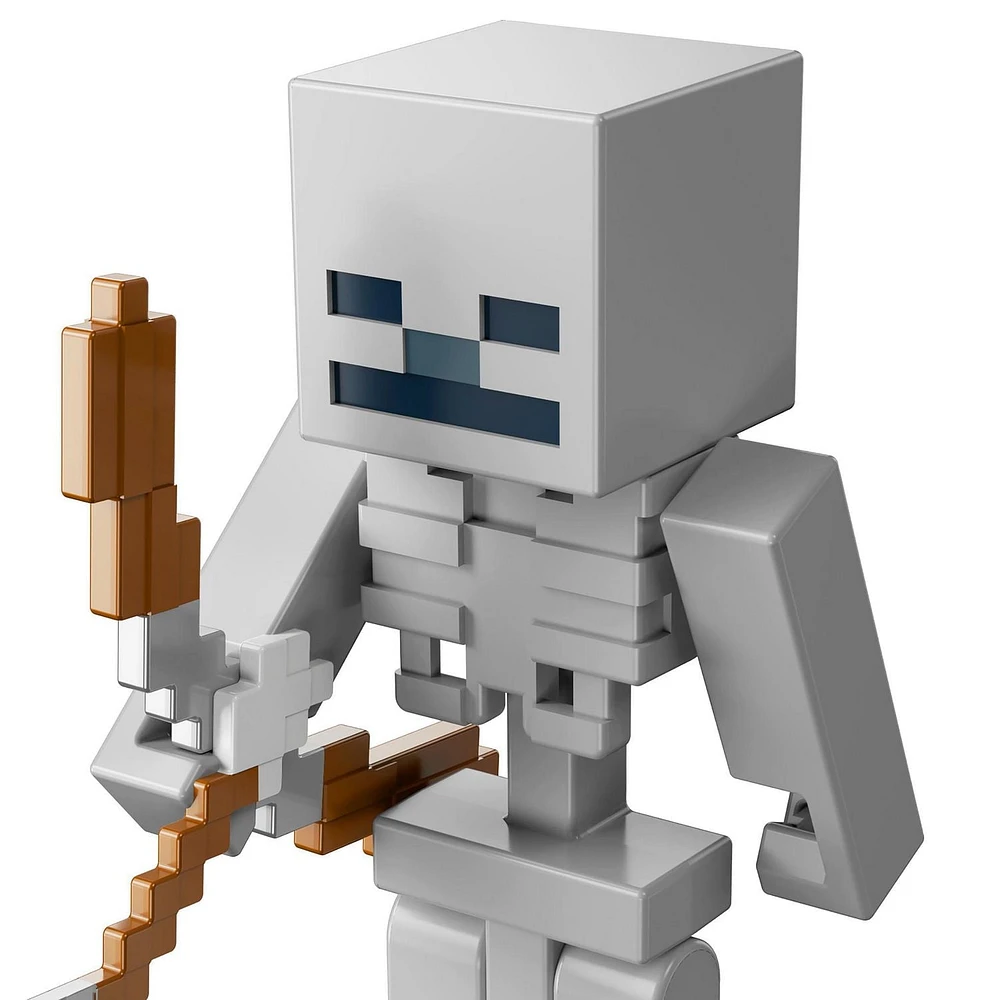 Minecraft Figurine articulée Squelette, 8,26 cm, pièce Crée-un-portail
