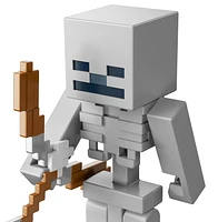 Minecraft Figurine articulée Squelette, 8,26 cm, pièce Crée-un-portail