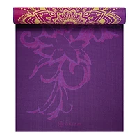 Gaiam 6MM Yoga Mat Reversible Royal Bouquet