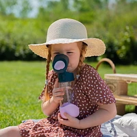 b.box - 15oz Tritan Straw Bottle: Modern Water Bottle with Flip Straw for Toddlers & Kids. Spill Proof, Leak Proof, BPA Free. Great for School/Daycare or Next Step after Sippy Cups
