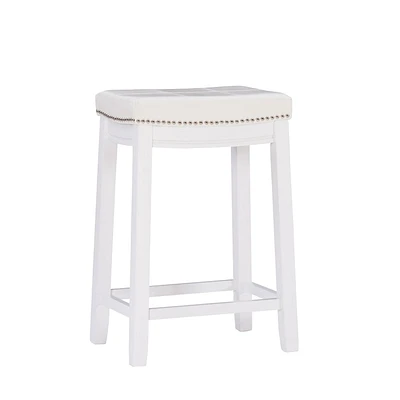 Tabouret de comptoir Warren blanc