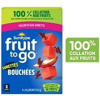 SunRype Fruit to Go Bites Sour Watermelon, 8 x 14 g