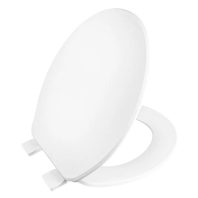 Clorox Siège de toilette rond biseauté en plastique antimicrobien Protection antimicrobienne