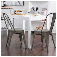 Chaise de salle à manger en métal Heavenly Collection, ENSEMBLE DE 2