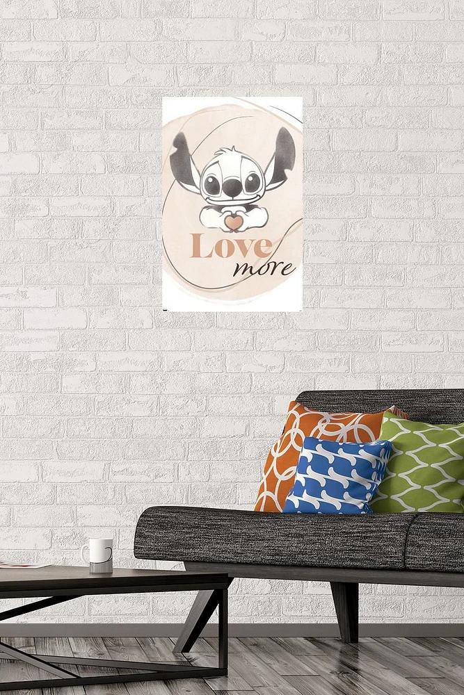 Disney Lilo and Stitch - Love More Wall Poster, 22.375" x 34"