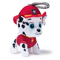 PAW Patrol: Rescue Wheels, 4-Inch Marshall Plush Toy, Miniature Stuffed Animals with Keychain Clip, Kids Toys for Boys and Girls 3+