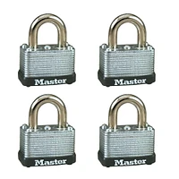 Cadenas en acier laminé à garnitures Master Lock de 1 1/2 po Paquet de 4; 8596Q