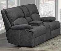 Caera Recliner Loveseat, Grey