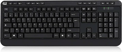 Adesso Antimicrobial Wireless Desktop Keyboard and Mouse French