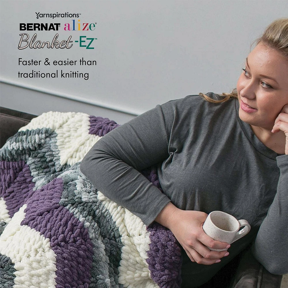Bernat® Alize® Blanket-EZ™ Yarn, Polyester #7 Jumbo, 6.4oz/180g, 18 Yards