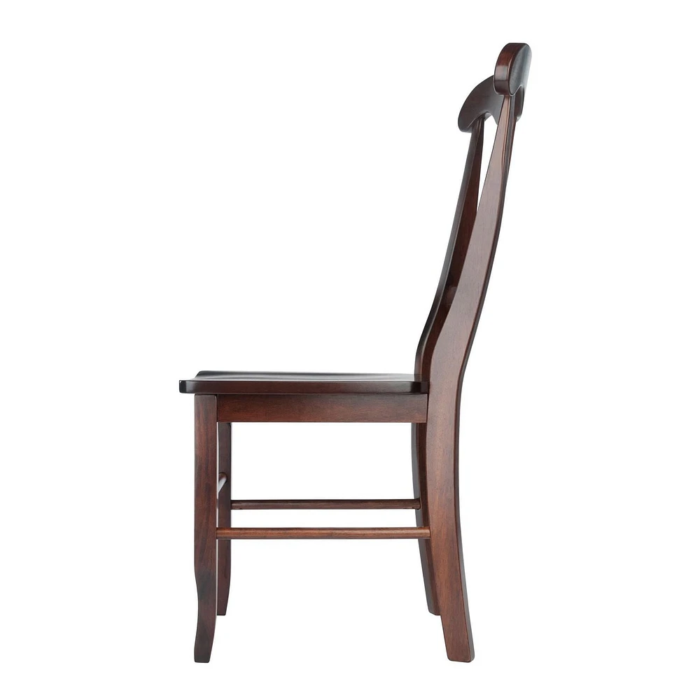 Clayton 3-PC Set Drop Leaf Table with 2 Keyhole Back Chairs