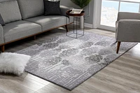 Rug Branch Oasis Collection Tapis de passage damassé moderne