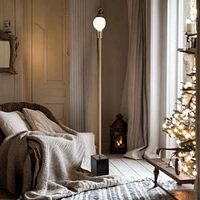 Farmann Floor Lamp with Black natural marble base