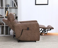 Topline Home Furnishings Fauteuil inclinable à élévation motorisée avec appuie-tête réglable