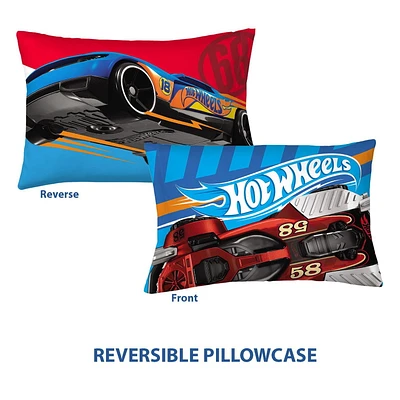 Hot Wheels « Rapidité avant tout » Taie d’oreiller Taie d’oreiller Hot Wheels