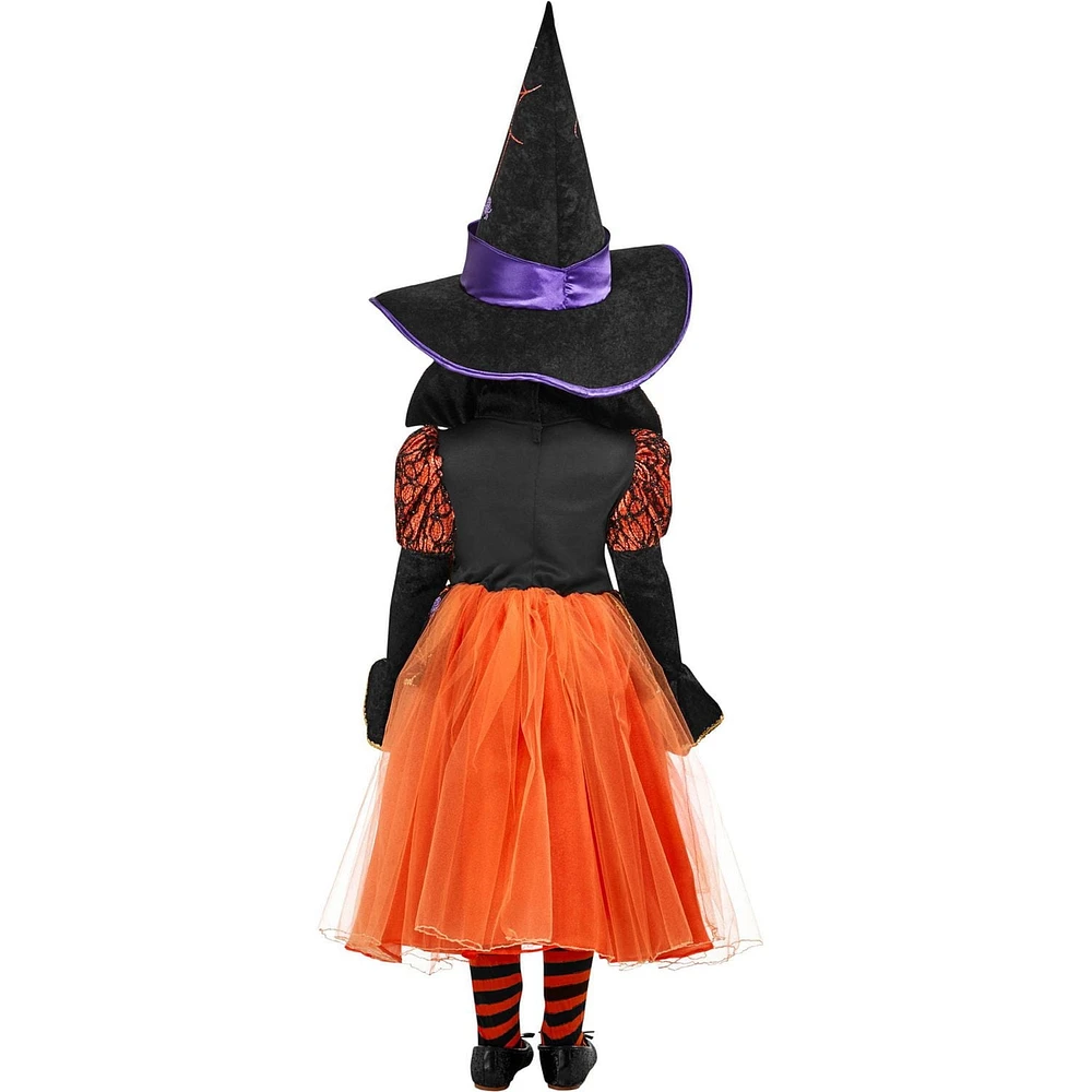 Costume de Sorcière Orange pour tout-petits