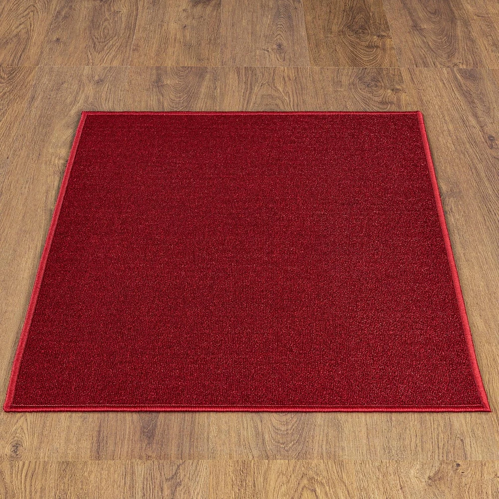 Tapis de couloir à motif de solide à sous-couche en caoutchouc de la collection Ottohome