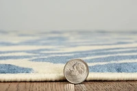 Capri Sasha Cream & Blue 6' 5" x 9' 3" Area Rug