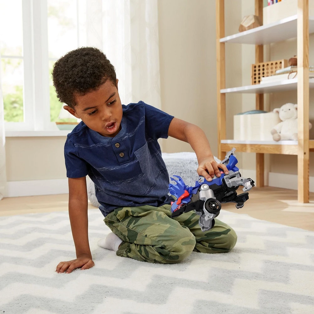 VTech Switch & Go Triceratops Roadster Transforming Dinosaur to Vehicle Toy <br> - English Version
