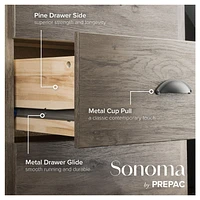 Prepac Commode à huit tiroirs