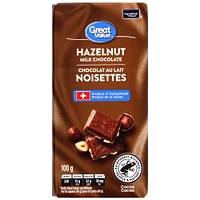 Great Value Great Value Hazelnut Milk Chocolate, 100 g