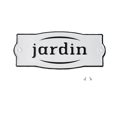 Enseigne en métal Hometrends - Jardin