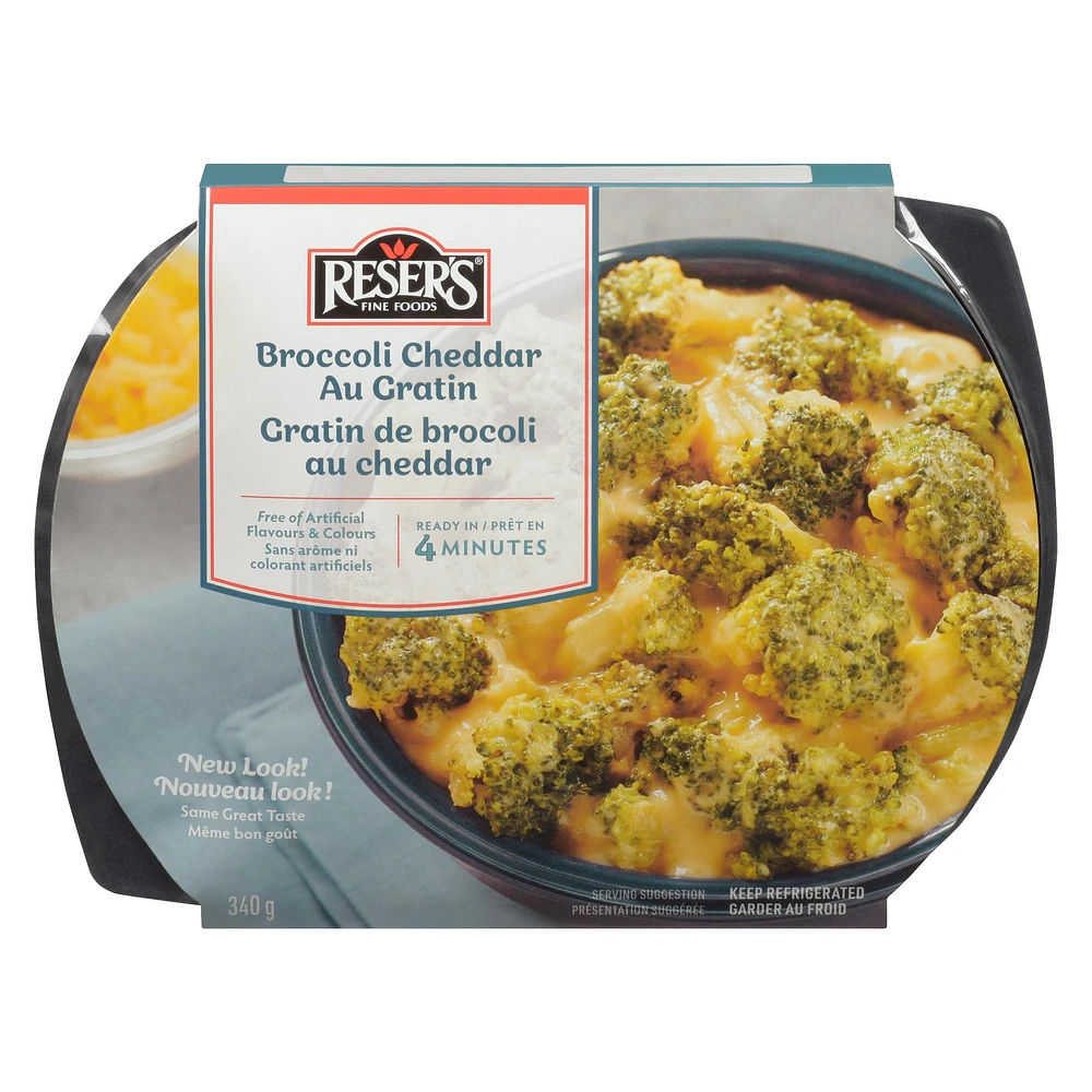 Reser's Fine Foods Sensational Sides Broccoli Cheddar Au Gratin, 340 g