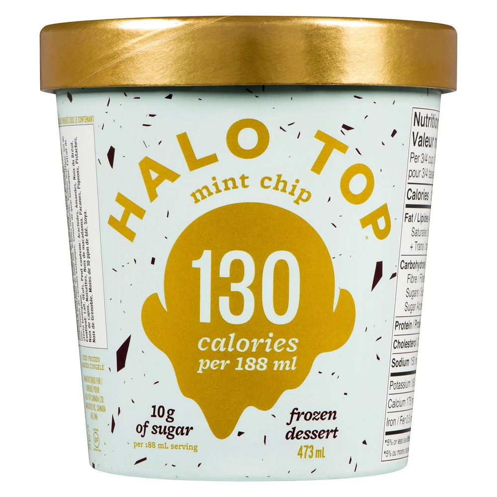 Halo Top Mint Chip Frozen Dessert - 437ml, Halo Top Mint Chip 437ml