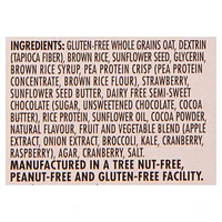 Barre granola Healthy Crunch Chocolat fraise School approuvée® (sans allergènes, sans gluten, végétalien, sans produits laitiers, sans noix, sans arachides) Barres granola au chocolat et aux fraises (120 g)