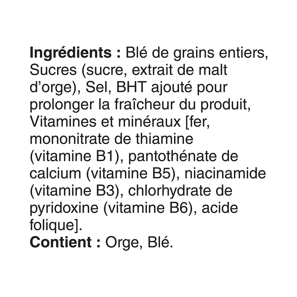 Céréales Shreddies Originale de Post, format de vente au détail, 440 g Céréales Shreddies Originale de Post 440g