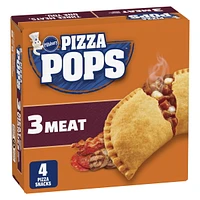 Pillsbury Pizza Pops, 3 Meat, Frozen Pizza Snacks, 380 g, 4 ct, 4 pizza snacks, 380 g