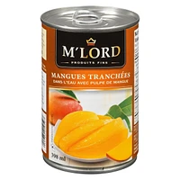 M'Lord Sliced Mangoes in Water, 398ml