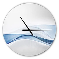 Designart Vague 3D d'éclaboussures d'eau horloge murale