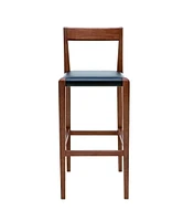 Heavenly Collection Tabouret de Comptoir en Noyer