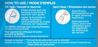 Détachant Professionnel Perfectionné de BISSELL pour les shampouineuses portatives Éliminer des taches avec Oxy