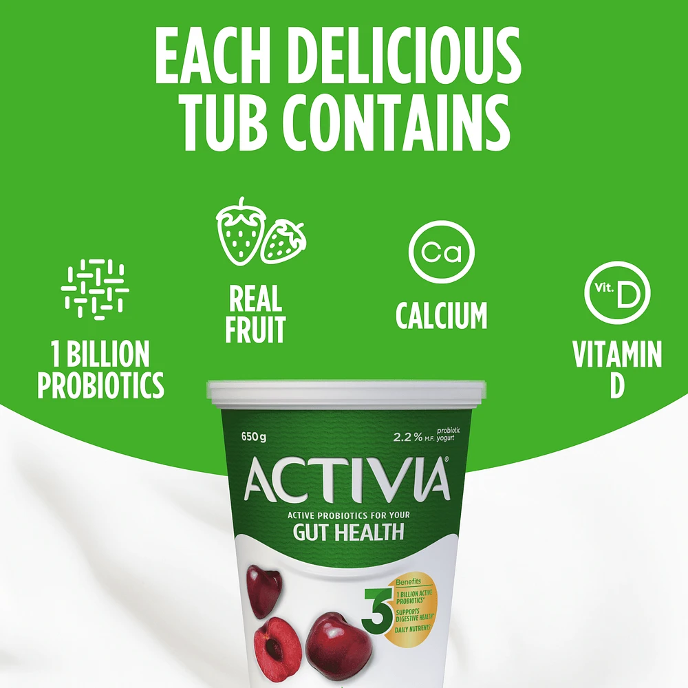 Activia Yogourt probiotique, saveur cerise 650 g