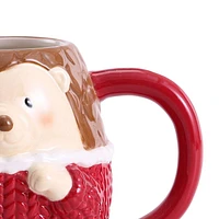 Holiday Time Hedgehog & Sloth Mug, 2-Piece