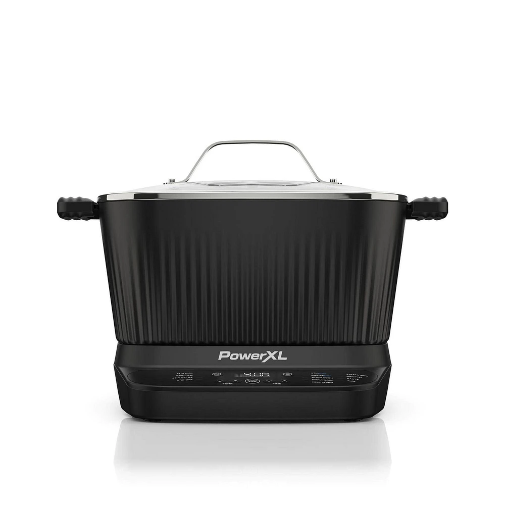 PowerXL 7.5Qt StirMax Multi-Cooker, Auto Paddle Stirs/Shreds/Mixes