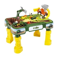 Theo Klein John Deere : Table de jeu pour enfants 2 en 1 avec ferme et table à eau