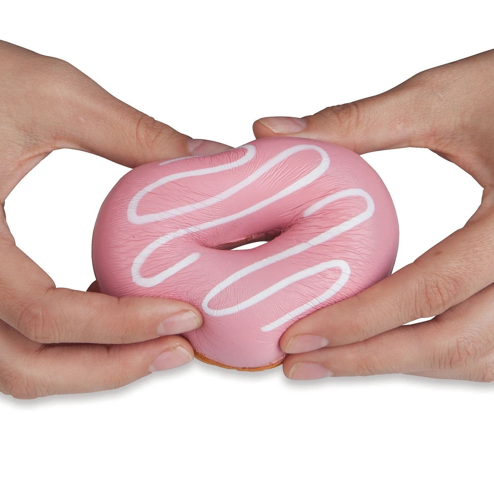The Orb Factory Soft'n Slo Squishies Strawberry Donut Doll