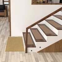 Tapis de couloir à motif de solide à sous-couche en caoutchouc de la collection Ottohome