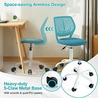 Homy Casa Office Chair - Adjustable Height Task Chair with Breathable Ergonomics Backrest Upholstery for Student Teen