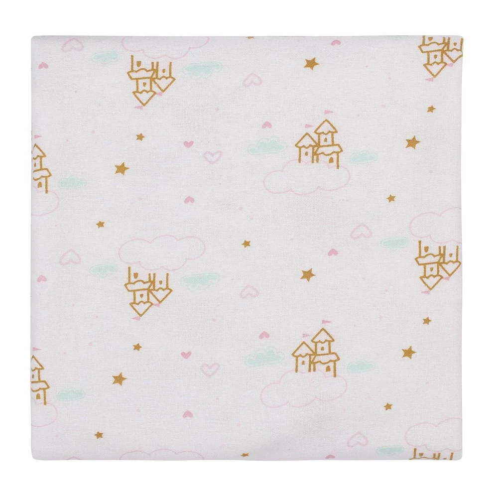 Paquet de 5 couvertures pour bébé de Gerber® Princesse Bleu