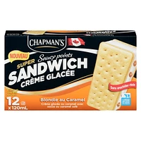 Chapman's Super Sandwich Caramel Blondie Ice Cream, 6 x 120 mL