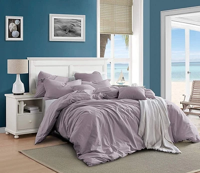 Swift Home 100% Cotton Solid Prewashed Duvet Cover Set