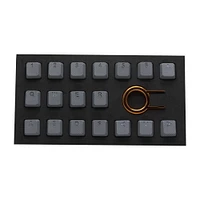 Tai-Hao Rubber Keycap Set of 18 pieces - Neon Blue