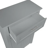 Somerset Collection Maison RiverRidge® Armoire sur pieds à une porte, 23,6 po. (larg) x 40,25 po. (haut) x 11,81 po. (prof), gris